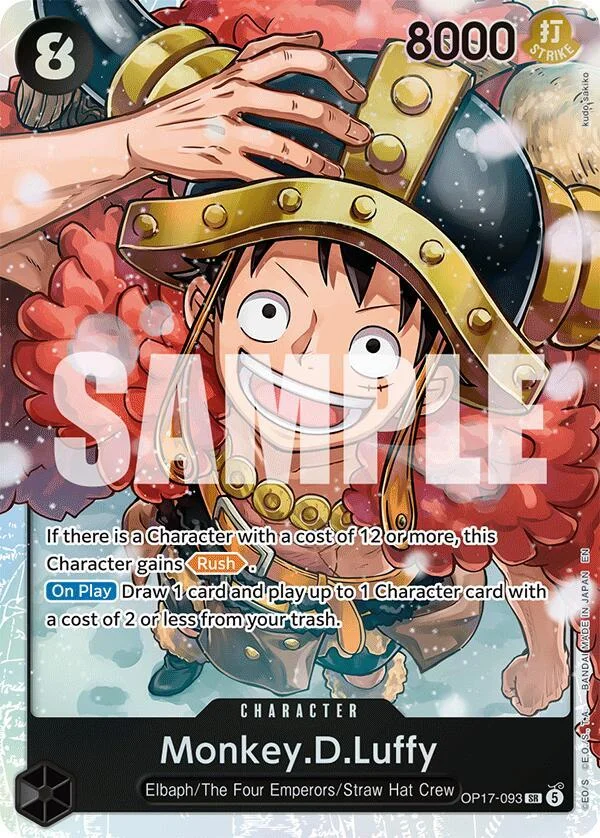 Monkey.D.Luffy, The World's Strongest Warriors OP17-093