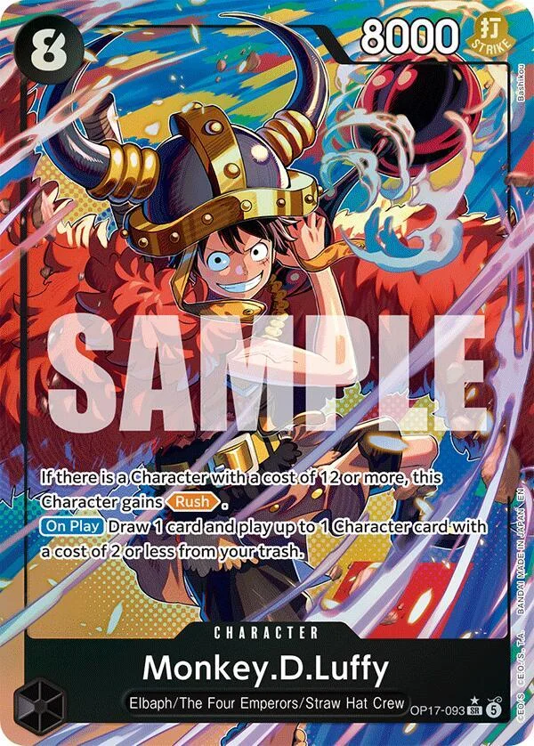 Monkey.D.Luffy, The World's Strongest Warriors OP17-093