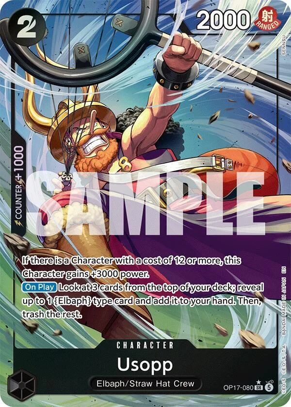 Usopp, The World's Strongest Warriors OP17-080