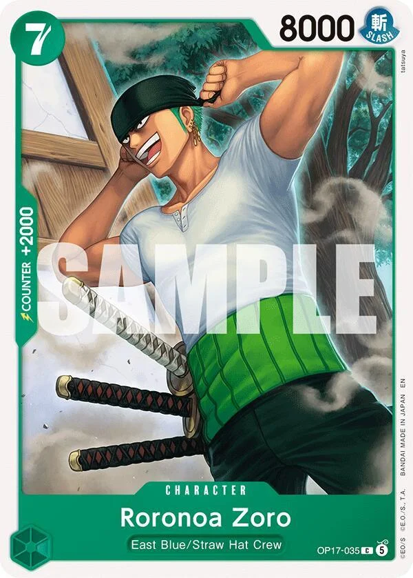 Roronoa Zoro, The World's Strongest Warriors OP17-035