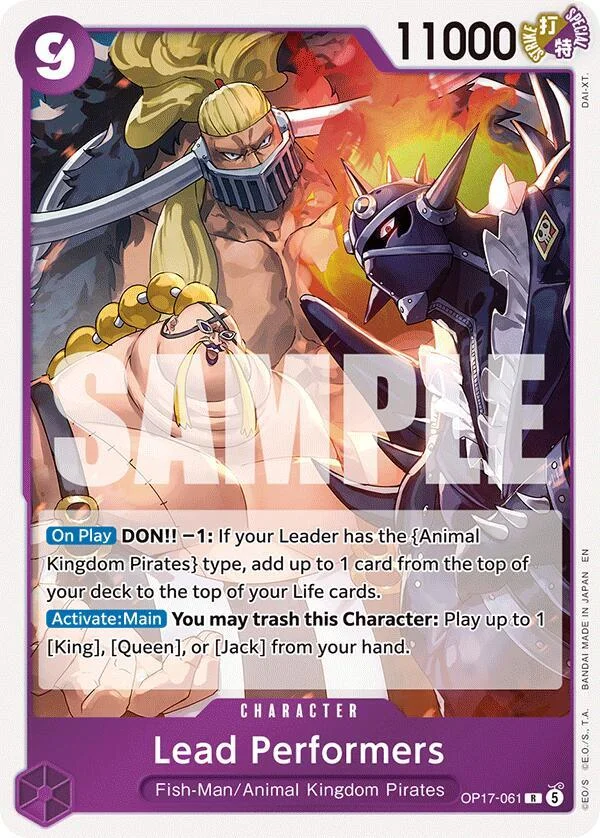 Lead Performers, The World's Strongest Warriors OP17-061