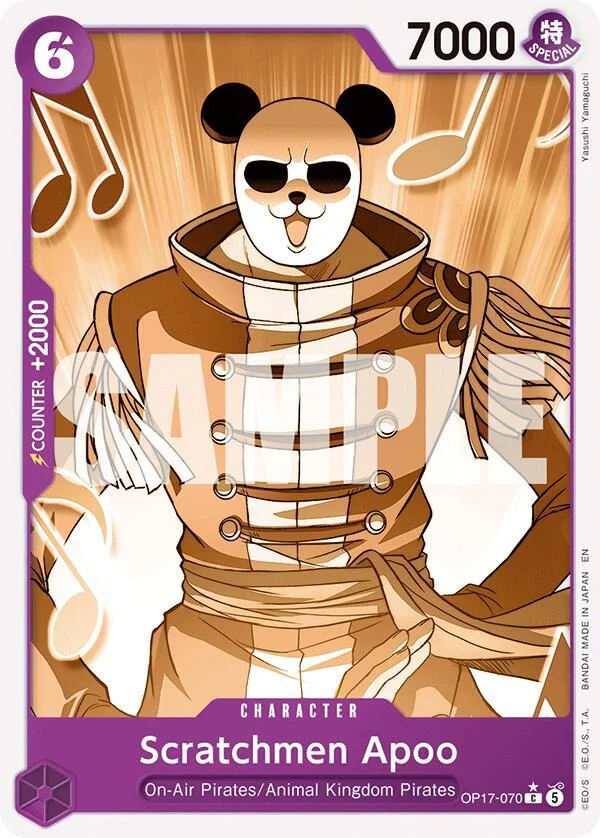 Scratchmen Apoo, The World's Strongest Warriors OP17-070