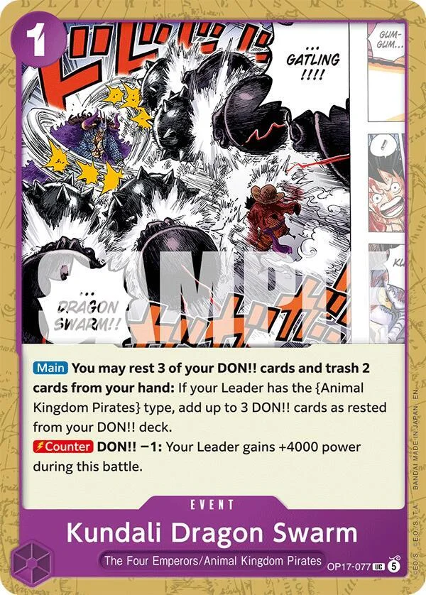 Kundali Dragon Swarm, The World's Strongest Warriors OP17-077