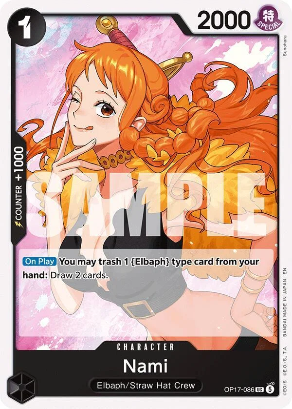 Nami, The World's Strongest Warriors OP17-086