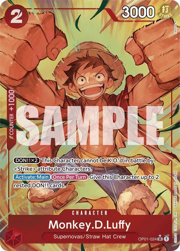 Monkey.D.Luffy, Premium Booster -The Best- OP01-024