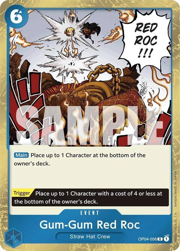 Gum-Gum Red Roc, Premium Booster -The Best- OP04-056