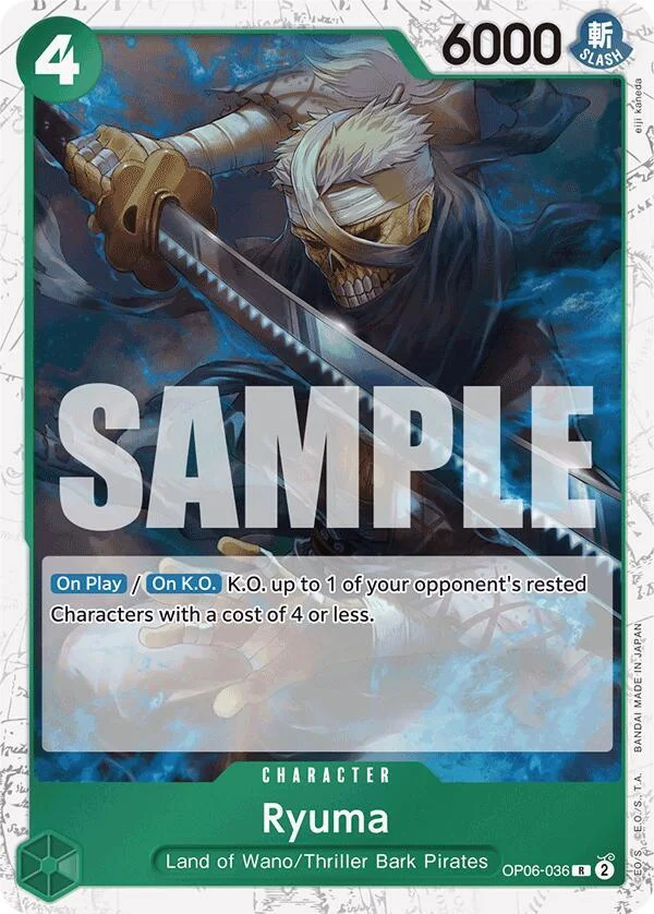 Ryuma, Premium Booster -The Best- OP06-036