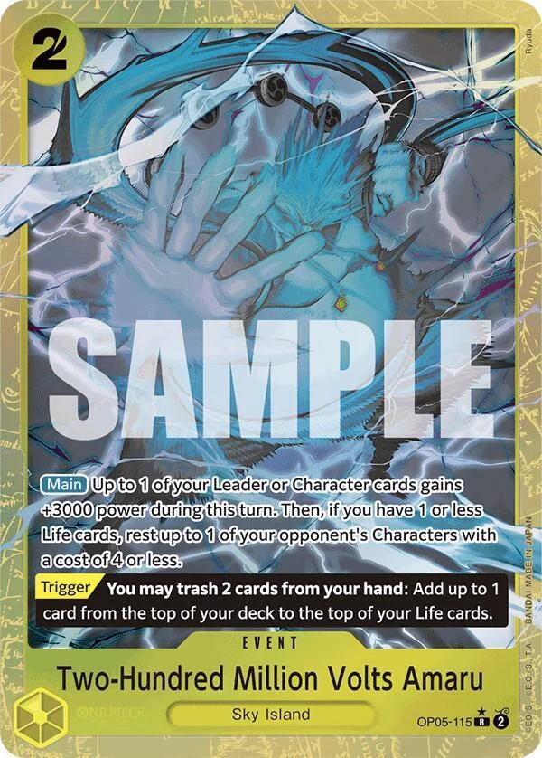 Two-Hundred Million Volts Amaru, Premium Booster -The Best- OP05-115