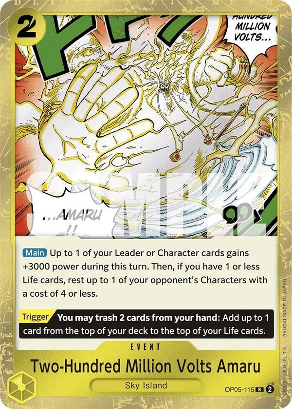Two-Hundred Million Volts Amaru, Premium Booster -The Best- OP05-115