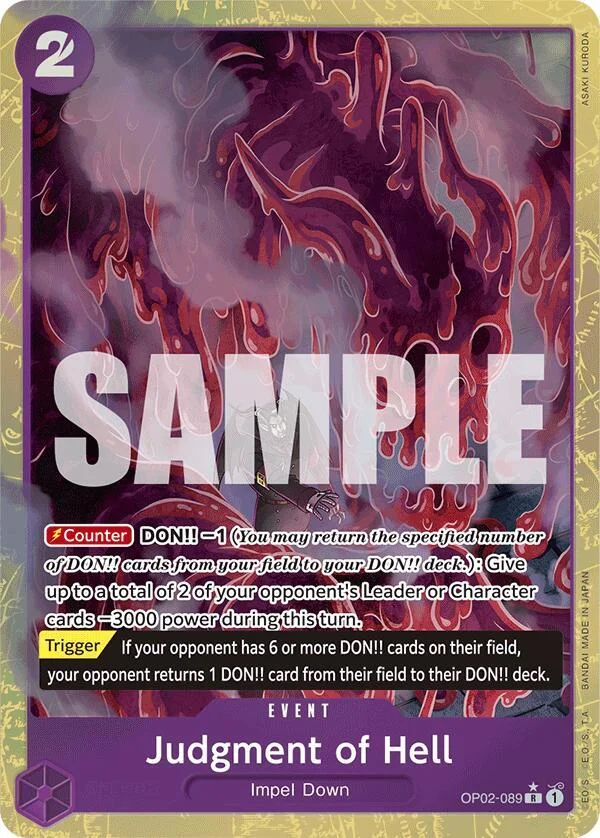 Judgment of Hell, Premium Booster -The Best- OP02-089