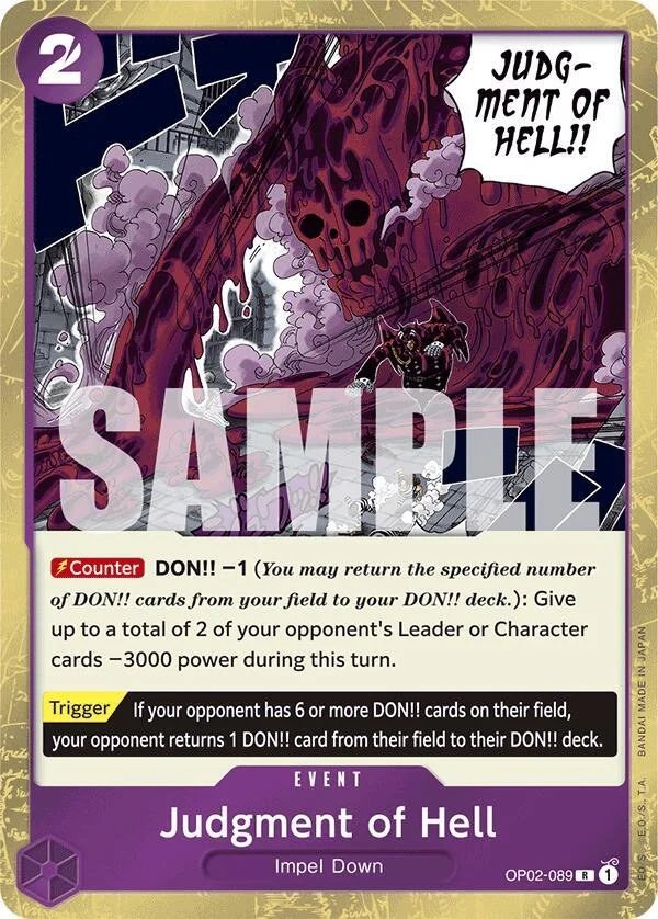 Judgment of Hell, Premium Booster -The Best- OP02-089
