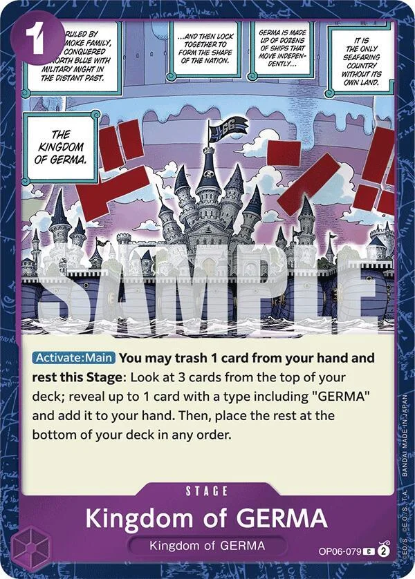 Kingdom of GERMA, Premium Booster -The Best- OP06-079