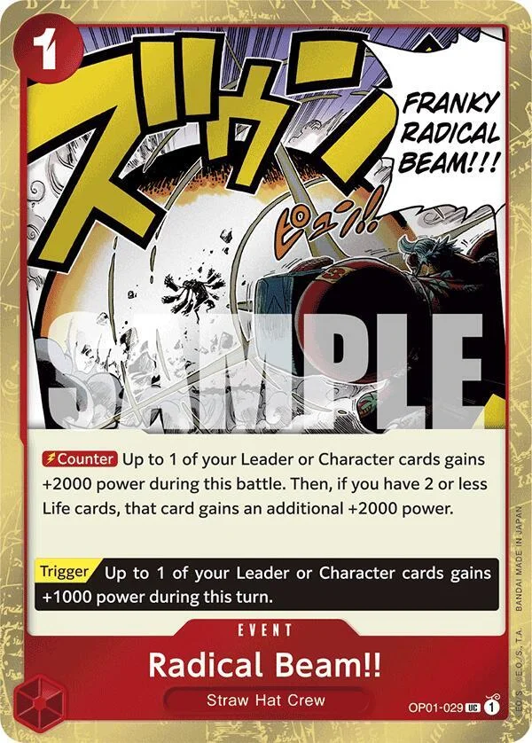 Radical Beam!!, Premium Booster -The Best- OP01-029