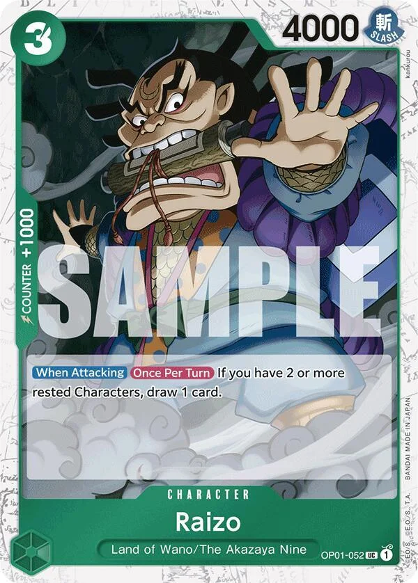 Raizo, Premium Booster -The Best- OP01-052
