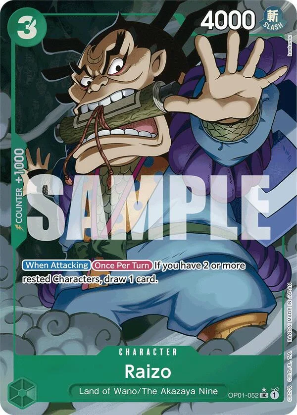Raizo, Premium Booster -The Best- OP01-052
