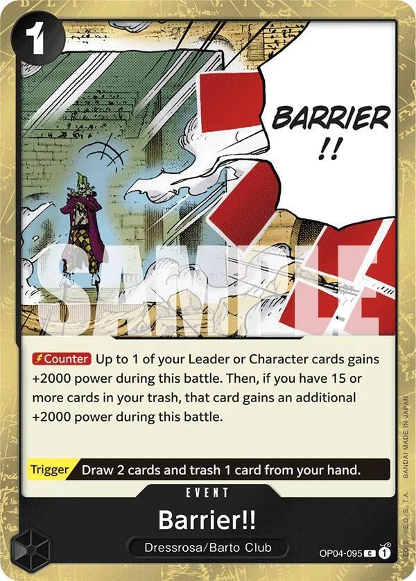 Barrier!!, Premium Booster -The Best- OP04-095