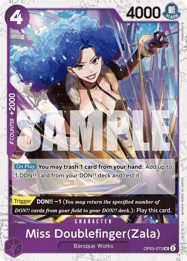 Miss Doublefinger(Zala), Premium Booster -The Best- OP05-073
