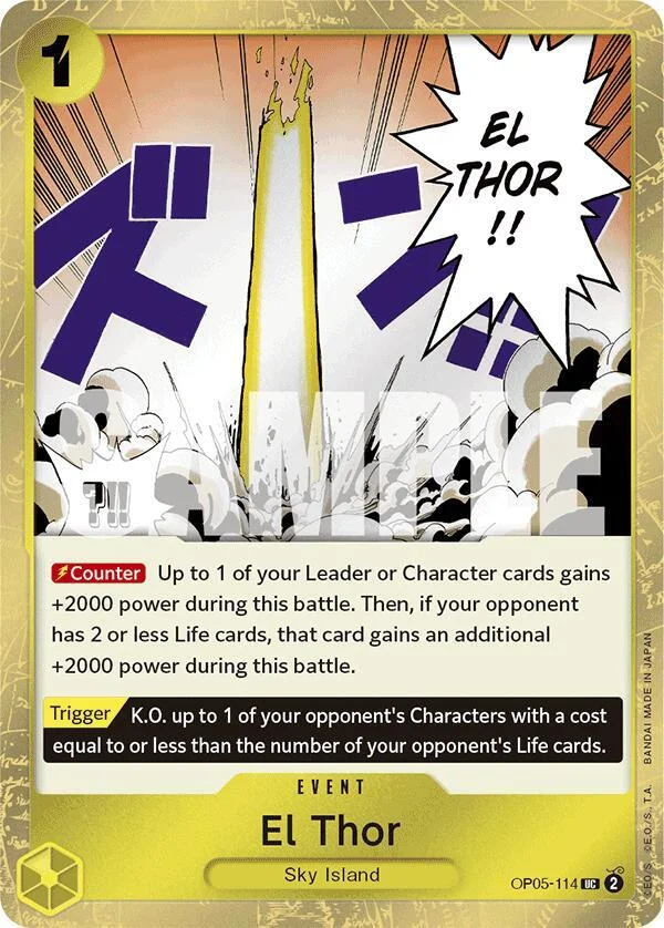 El Thor, Premium Booster -The Best- OP05-114