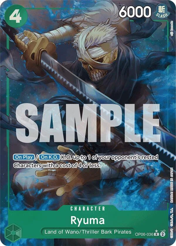 Ryuma, Premium Booster -The Best- OP06-036