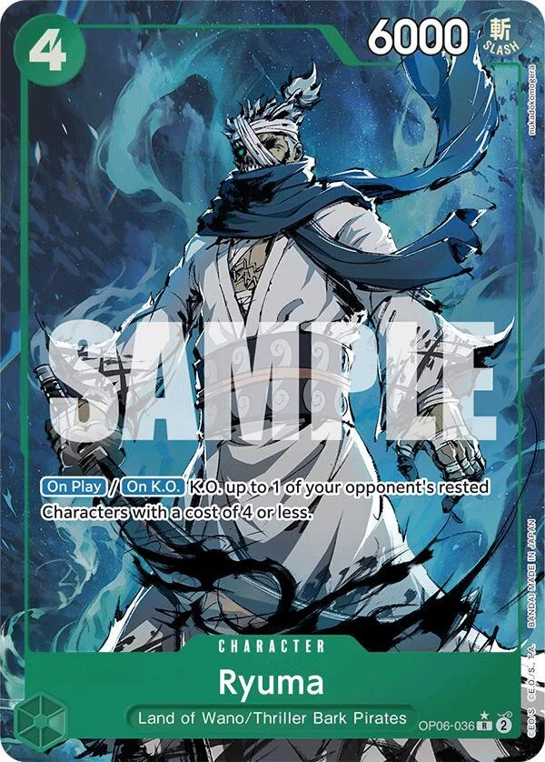 Ryuma, Premium Booster -The Best- OP06-036