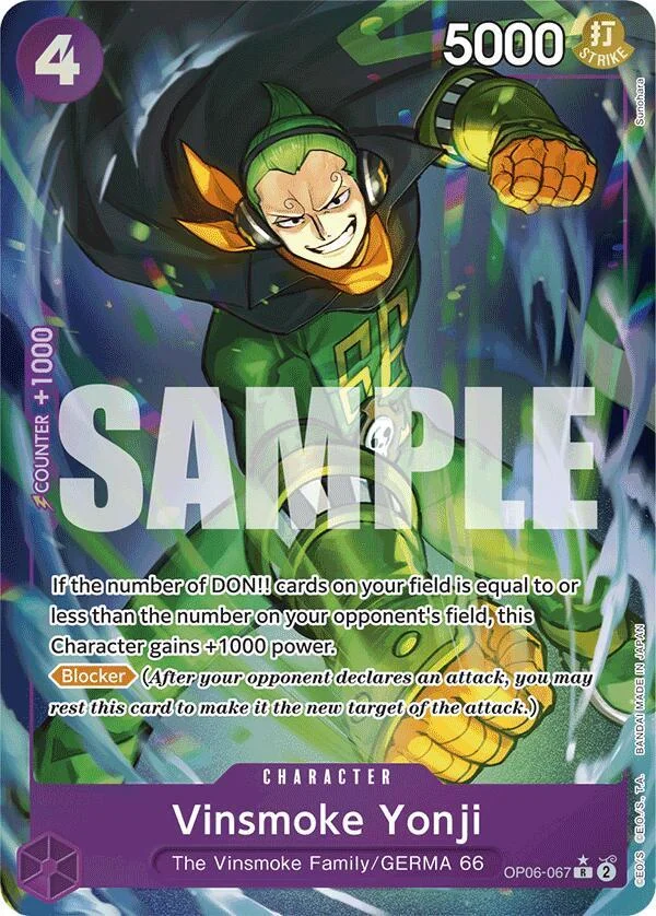 Vinsmoke Yonji, Premium Booster -The Best- OP06-067