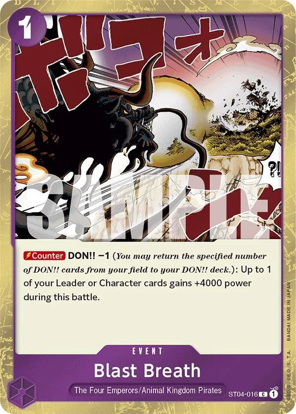 Blast Breath, Premium Booster -The Best- ST04-016