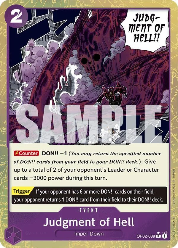 Judgment of Hell, Premium Booster -The Best- OP02-089