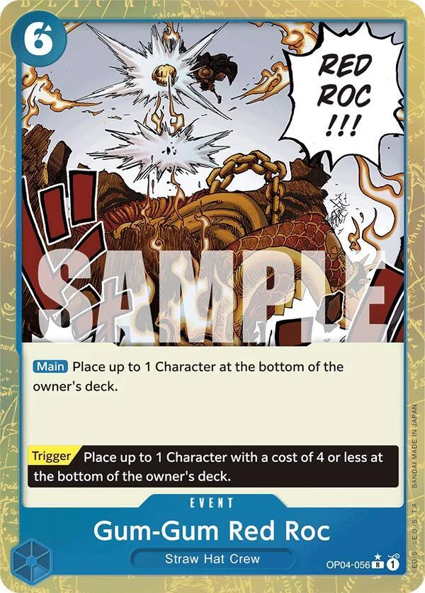 Gum-Gum Red Roc, Premium Booster -The Best- OP04-056