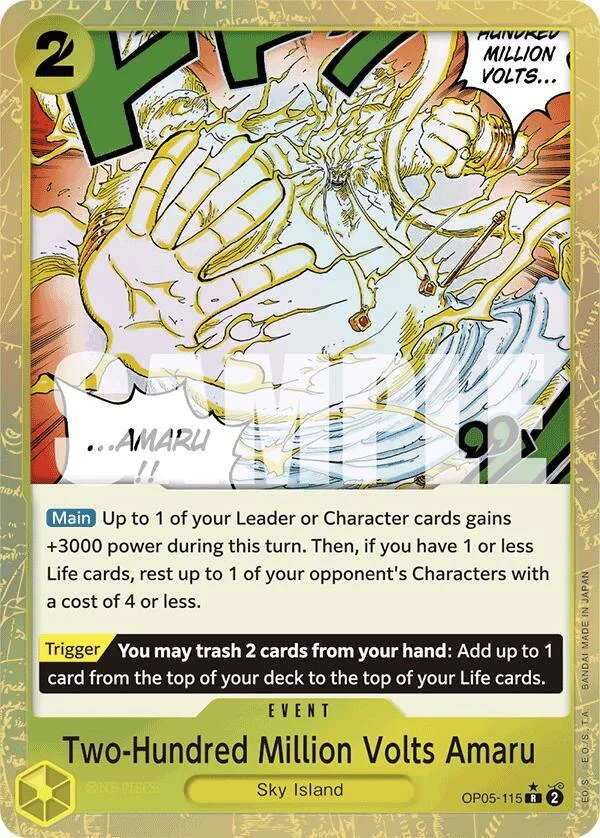 Two-Hundred Million Volts Amaru, Premium Booster -The Best- OP05-115