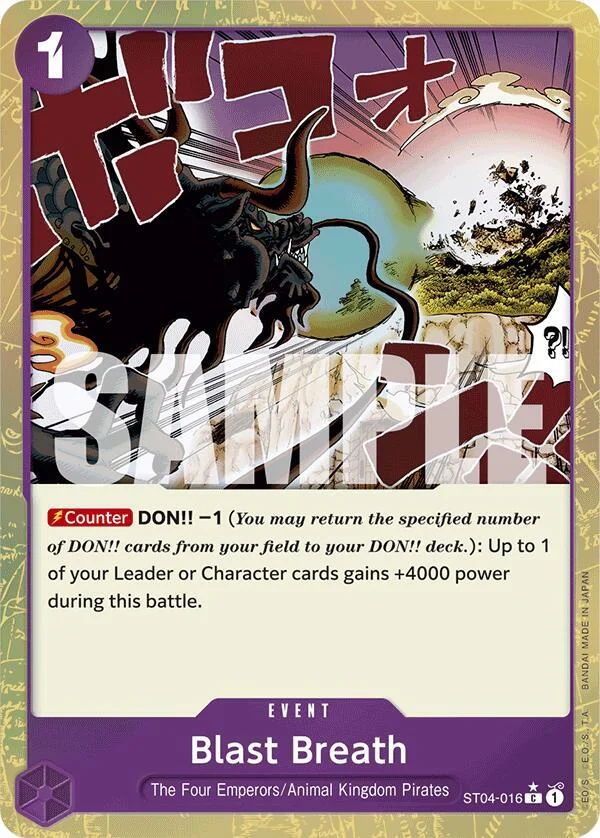 Blast Breath, Premium Booster -The Best- ST04-016