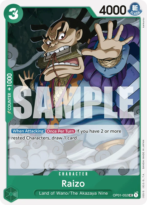 Raizo, Premium Booster -The Best- OP01-052