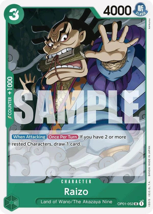 Raizo, Premium Booster -The Best- OP01-052