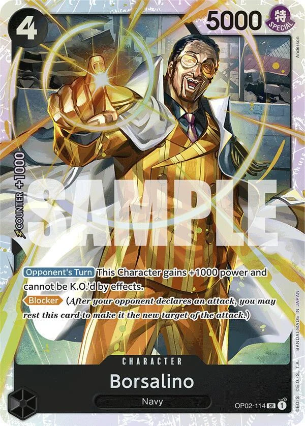 Borsalino, Premium Booster -The Best- OP02-114