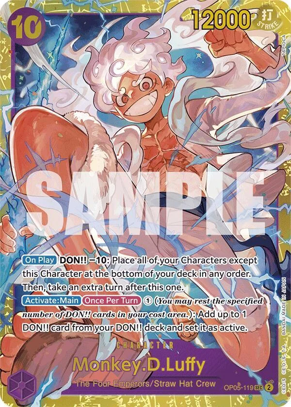 Monkey.D.Luffy, Premium Booster -The Best- OP05-119