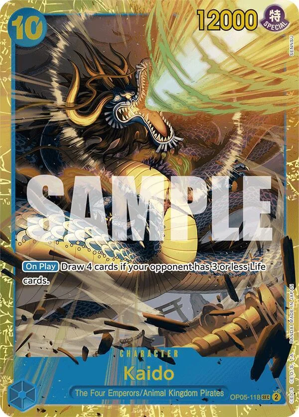 Kaido, Premium Booster -The Best- OP05-118