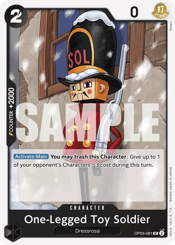 One-Legged Toy Soldier, Premium Booster -The Best- OP05-081