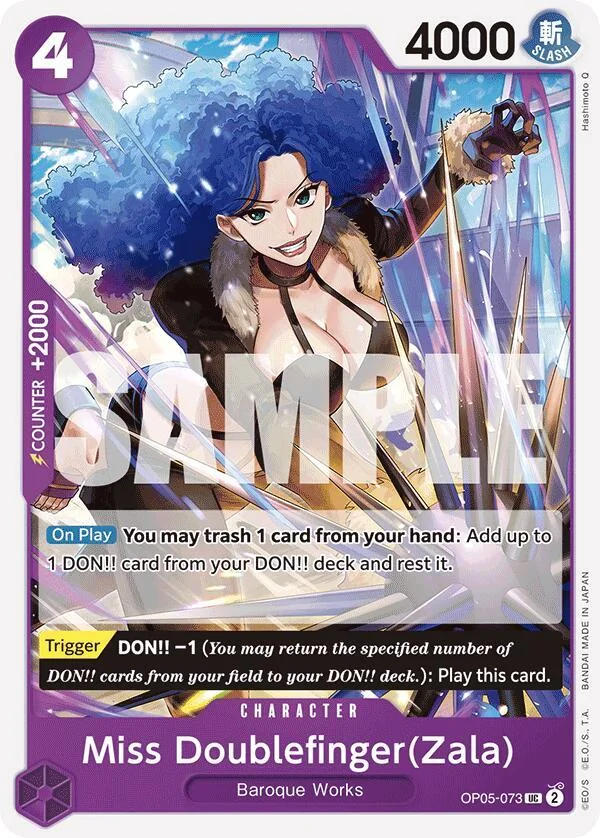 Miss Doublefinger(Zala), Premium Booster -The Best- OP05-073