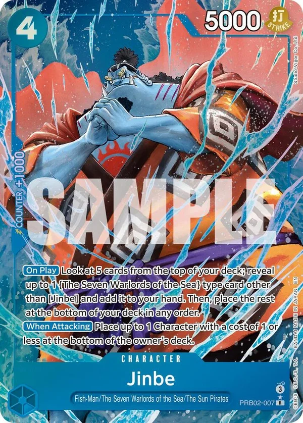 Jinbe - PRB02-007(Alternate Art), Premium Booster -The Best- Vol. 2 PRB02-007
