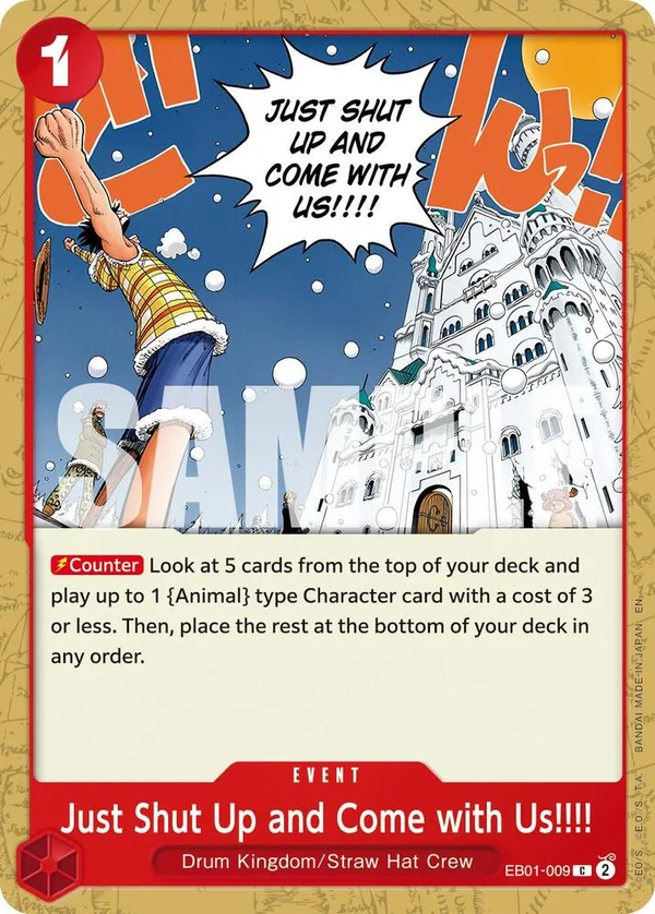 Just Shut Up and Come with Us!!!!, Premium Booster -The Best- Vol. 2 EB01-009