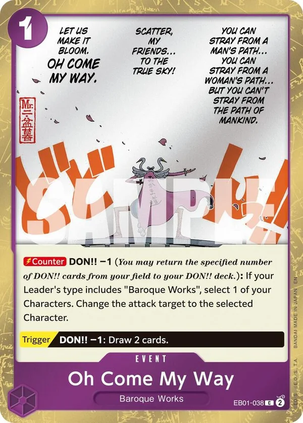 Oh Come My Way, Premium Booster -The Best- Vol. 2 EB01-038