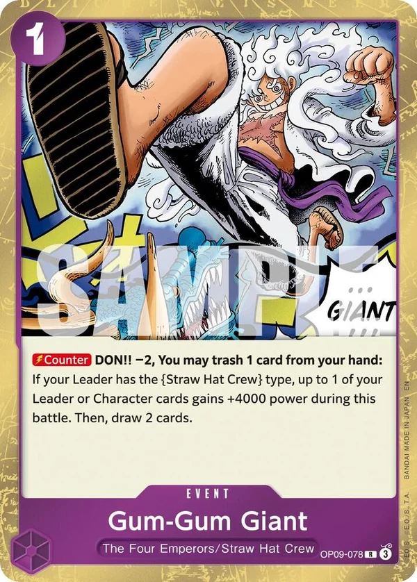 Gum-Gum Giant, Premium Booster -The Best- Vol. 2 OP09-078