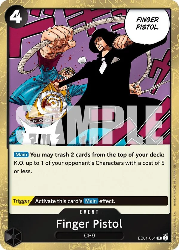 Finger Pistol, Premium Booster -The Best- Vol. 2 EB01-051