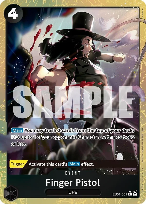 Finger Pistol, Premium Booster -The Best- Vol. 2 EB01-051