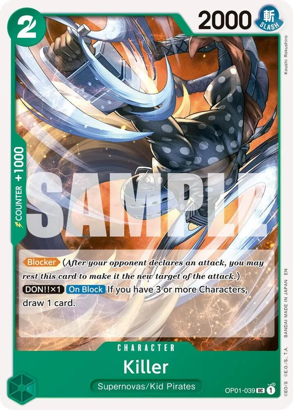 Killer, Premium Booster -The Best- Vol. 2 OP01-039