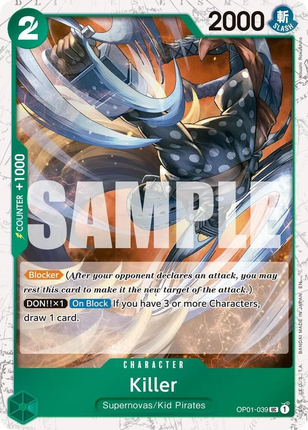 Killer, Premium Booster -The Best- Vol. 2 OP01-039