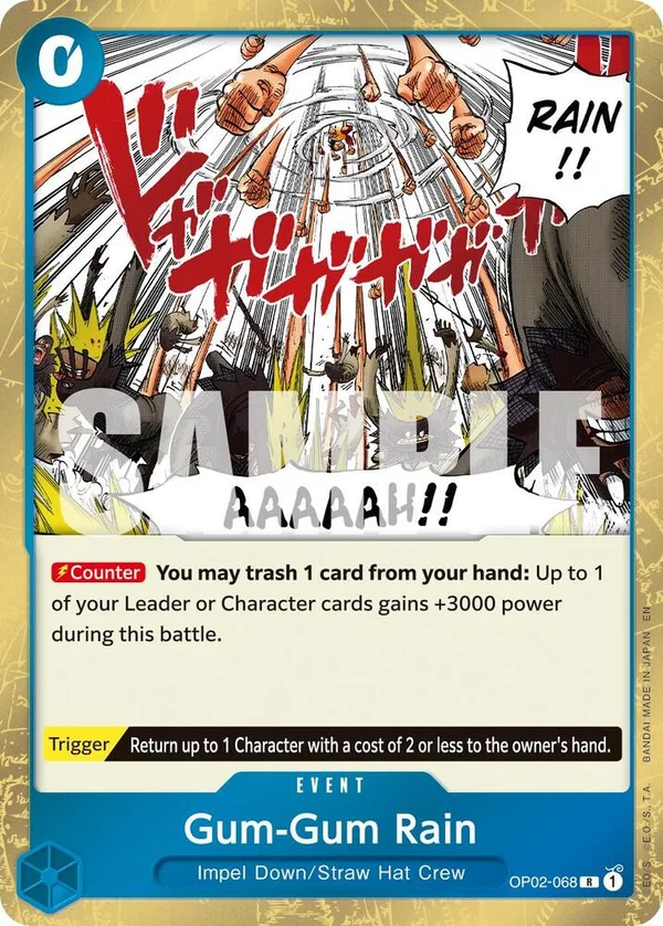 Gum-Gum Rain, Premium Booster -The Best- Vol. 2 OP02-068