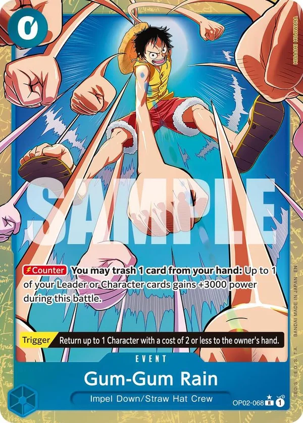Gum-Gum Rain, Premium Booster -The Best- Vol. 2 OP02-068