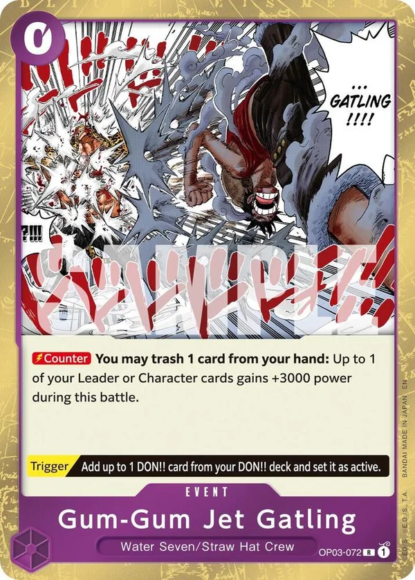Gum-Gum Jet Gatling, Premium Booster -The Best- Vol. 2 OP03-072