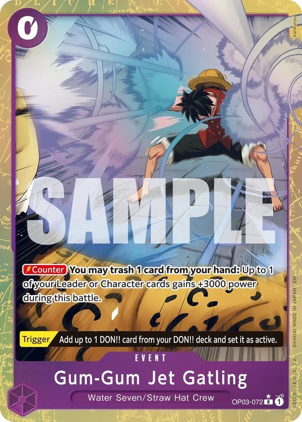 Gum-Gum Jet Gatling, Premium Booster -The Best- Vol. 2 OP03-072