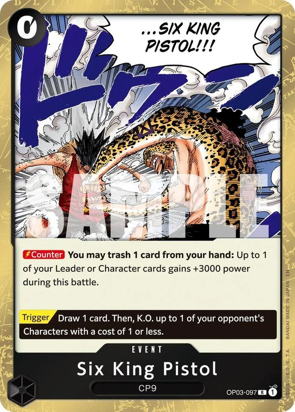 Six King Pistol, Premium Booster -The Best- Vol. 2 OP03-097